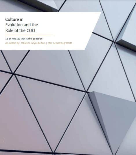 Culture in Evolution and the Role of the COO