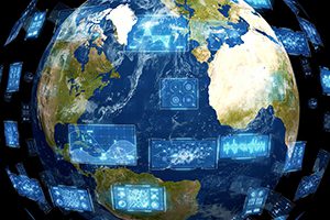 Global,Communication,Network,Concept.,Digital,Transformation.,Elements,Of,This,Image